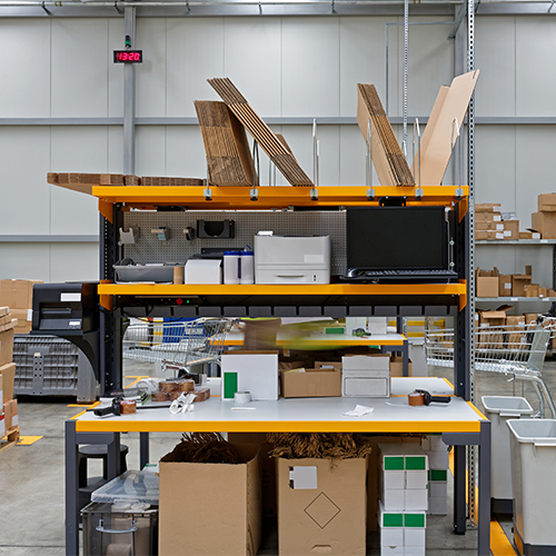 Warehouse Machinery and Benches